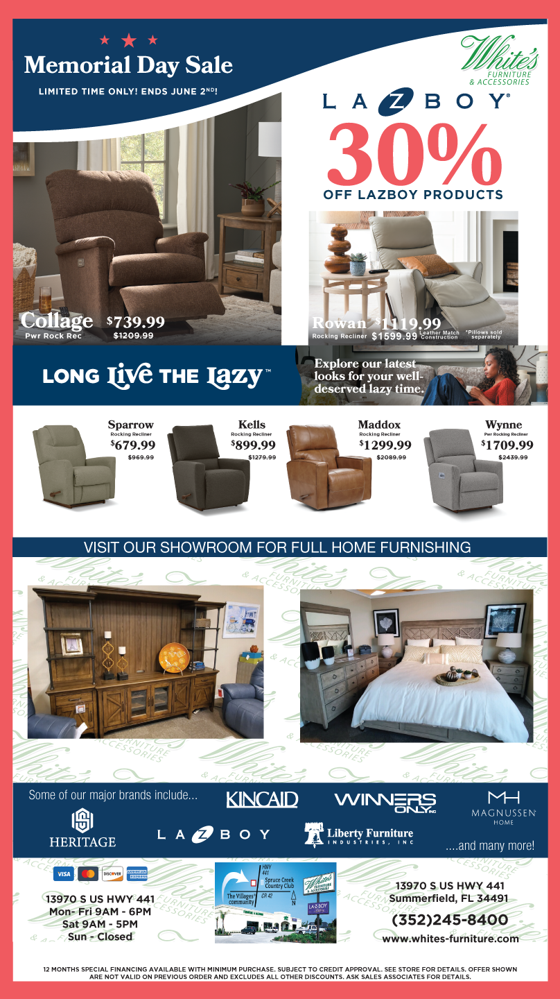 White's Furniture and Accessories Specials